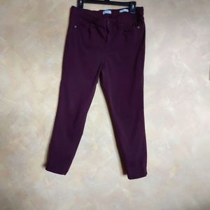 Jessica Simpson purple pants high rise skinny ankle size 10